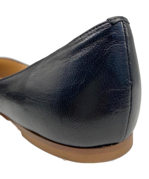 FABIO RUSCONI（ファビオルスコーニ）FABIO RUSCONI (ファビオルスコーニ) フラットパンプス ブラック サイズ:39の古着・服飾アイテム