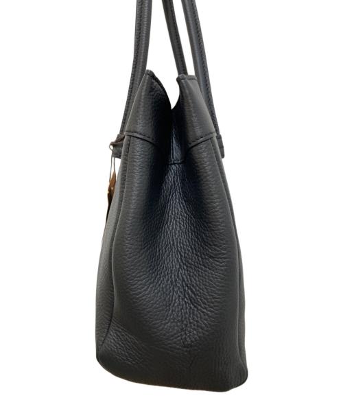 TOD'S（トッズ）TOD'S (トッズ) レザートートバッグ ブラックの古着・服飾アイテム