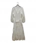 sara mallikaサラマリカ）の古着「カットワークブラウスワンピース」｜ホワイト