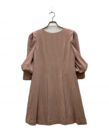 Snidel（スナイデル）の古着「シアーショルダーミニワンピース」｜ピンク