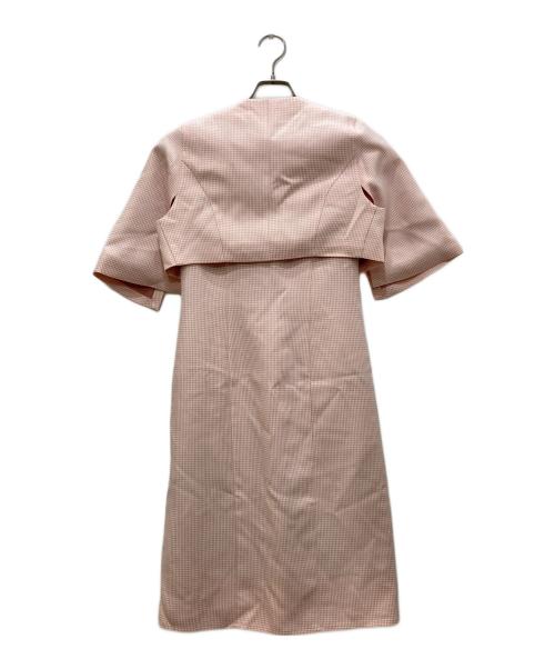 an another angelus（アンアナザーアンジェラス）an another angelus (アンアナザーアンジェラス) 60sチェック柄ケープセットアップ ピンク サイズ:Fの古着・服飾アイテム