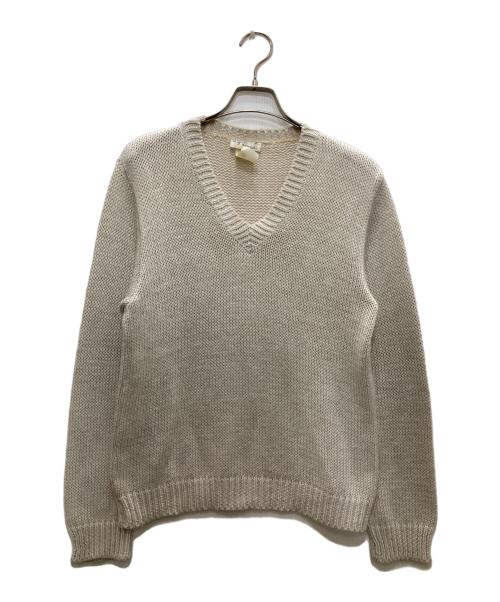 agnes b homme（アニエスベーオム）agnes b homme (アニエスベーオム) Vネックニット ホワイト サイズ:T1の古着・服飾アイテム