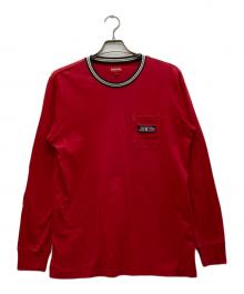 SUPREME（シュプリーム）の古着「Flags L/S Pocket Tee/フラッグス　Ｌ/Ｓ　ポケット　ティ-」｜レッド