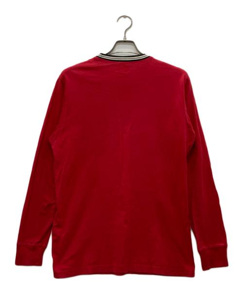 SUPREME（シュプリーム）SUPREME (シュプリーム) Flags L/S Pocket Tee/フラッグス　Ｌ/Ｓ　ポケット　ティ- レッド サイズ:Ｍの古着・服飾アイテム