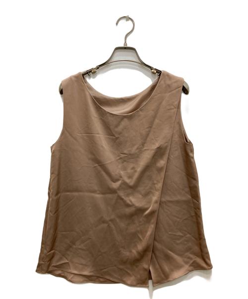 Noble（ノーブル）Noble (ノーブル) ルナサテンレイヤードブラウス ブラウン サイズ:FREEの古着・服飾アイテム