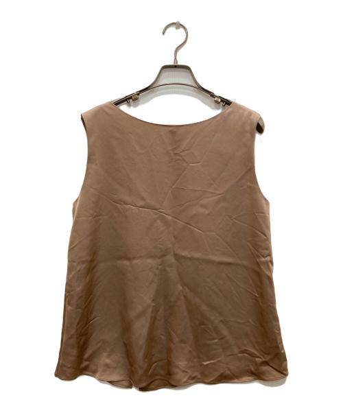 Noble（ノーブル）Noble (ノーブル) ルナサテンレイヤードブラウス ブラウン サイズ:FREEの古着・服飾アイテム