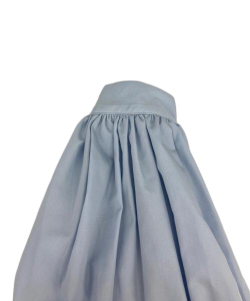 LE PHIL（ル フィル）LE PHIL (ル フィル) タイプライターギャザーブラウス ブルー サイズ:Freeの古着・服飾アイテム