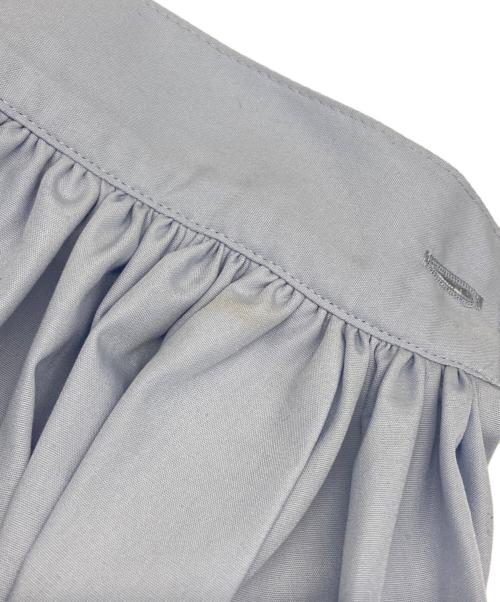 LE PHIL（ル フィル）LE PHIL (ル フィル) タイプライターギャザーブラウス ブルー サイズ:Freeの古着・服飾アイテム