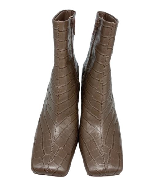 FRAY ID（フレイ アイディー）FRAY ID (フレイ アイディー) ショートブーツ ベージュ サイズ:23.5の古着・服飾アイテム