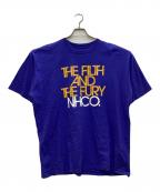 NEIGHBORHOODネイバーフッド）の古着「プリントTシャツ」｜パープル