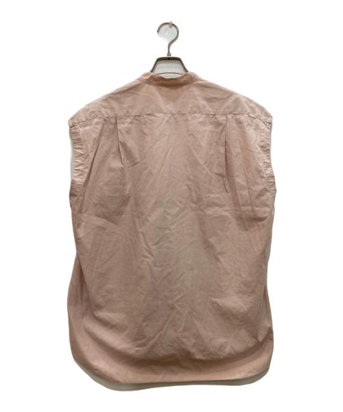 AURALEE（オーラリー）AURALEE (オーラリー) WASHED FINX TWILL SLEEVELESS SHIRTS/ウォッシュドフィンクスツイル　スリーブレスシャツ ピンク サイズ:Freeの古着・服飾アイテム