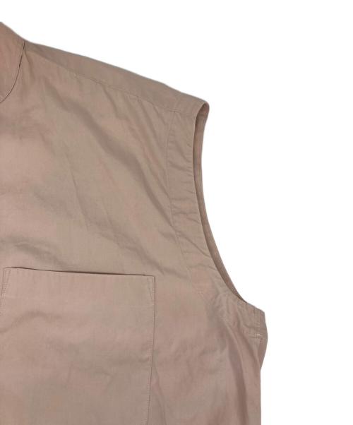 AURALEE（オーラリー）AURALEE (オーラリー) WASHED FINX TWILL SLEEVELESS SHIRTS/ウォッシュドフィンクスツイル　スリーブレスシャツ ピンク サイズ:Freeの古着・服飾アイテム