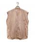 AURALEE（オーラリー）の古着「WASHED FINX TWILL SLEEVELESS SHIRTS/ウォッシュドフィンクスツイル　スリーブレスシャツ」｜ピンク