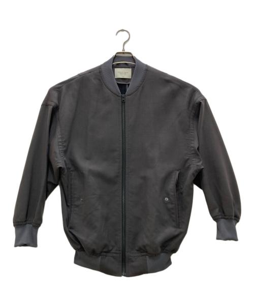 PUBLIC TOKYO（パブリックトウキョウ）PUBLIC TOKYO (パブリックトウキョウ) ボンディングMA-1ビッグサイズブルゾン グレー サイズ:１の古着・服飾アイテム