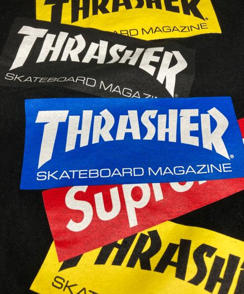 SUPREME（シュプリーム）SUPREME (シュプリーム) THRASHER (スラッシャー) Multi Logo L／S Tee/マルチ　ロゴ　Ｌ/Ｓ　ティー ブラック サイズ:Ｓの古着・服飾アイテム