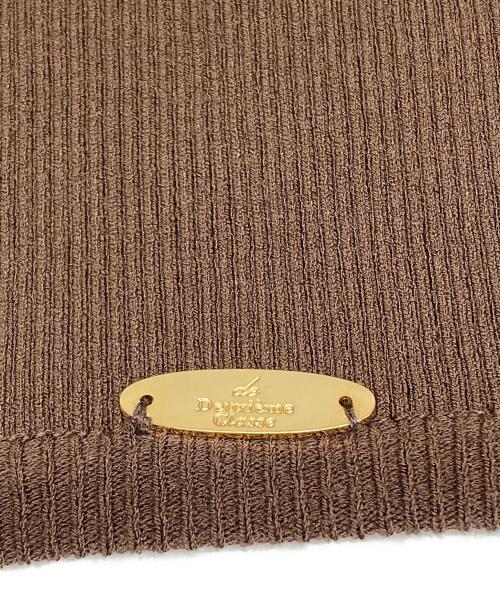 MUSE de Deuxieme Classe（ミューズ ドゥーズィエム クラス）MUSE de Deuxieme Classe (ミューズ ドゥーズィエム クラス) DINER B RIB クルーネックプルオーバー ブラウン サイズ:表記無しの古着・服飾アイテム