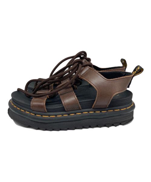 Dr.Martens（ドクターマーチン）Dr.Martens (ドクターマーチン) グラディエーターサンダル ブラウン×ブラック サイズ:22.5の古着・服飾アイテム