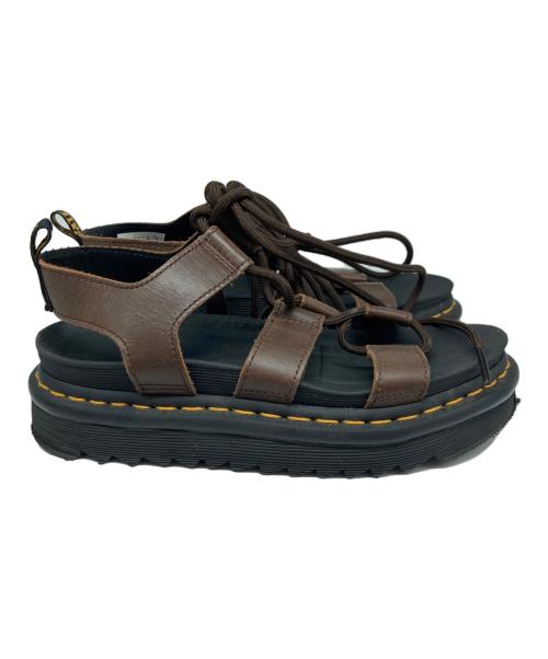 Dr.Martens（ドクターマーチン）Dr.Martens (ドクターマーチン) グラディエーターサンダル ブラウン×ブラック サイズ:22.5の古着・服飾アイテム