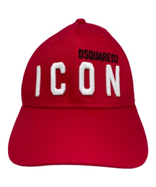 DSQUARED2（ディースクエアード）DSQUARED2 (ディースクエアード) キャップ レッドの古着・服飾アイテム