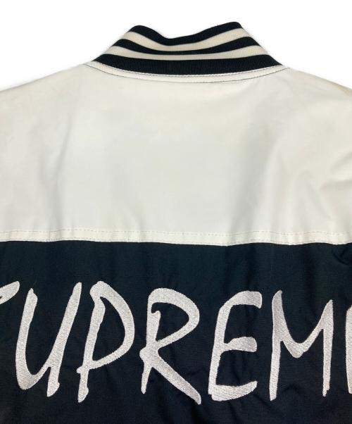 Champion（チャンピオン）Champion (チャンピオン) Supreme (シュプリーム) Warm-Up Jacket ホワイト×ブラック サイズ:Lの古着・服飾アイテム