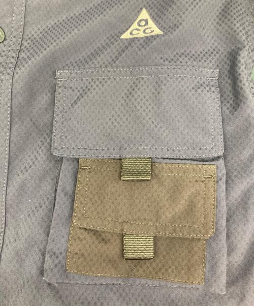 NIKE ACG（ナイキエーシージー）NIKE ACG (ナイキエージーシー) NRG DF UV WTCHMN L/S トップ パープル×グレー サイズ:Mの古着・服飾アイテム