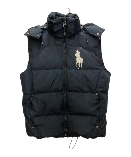 POLO RALPH LAUREN（ポロ・ラルフローレン）POLO RALPH LAUREN (ポロ・ラルフローレン) ダウンベスト ブラック サイズ:Ｓの古着・服飾アイテム