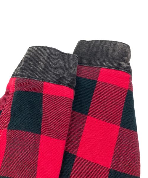 LEVI'S（リーバイス）LEVI'S (リーバイス) ハイブリッドトラッカージャケット インディゴ×レッド サイズ:Sの古着・服飾アイテム