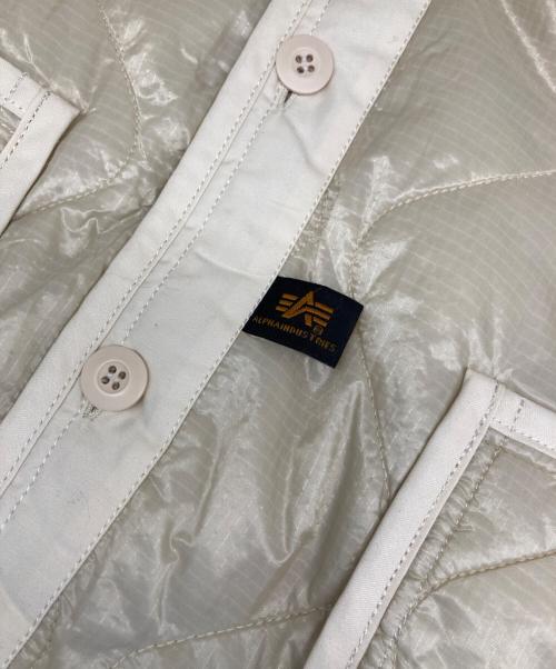 ALPHA（アルファ）ALPHA (アルファ) キルティングジャケット アイボリー サイズ:Sの古着・服飾アイテム