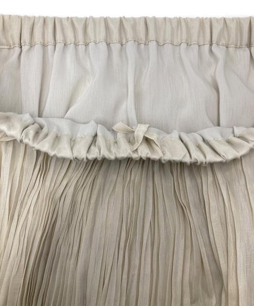 Whim Gazette（ウィムガゼット）Whim Gazette (ウィムガゼット) シルクローンスカート アイボリー サイズ:Fの古着・服飾アイテム