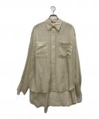 Whim Gazetteウィムガゼット）の古着「シルクローンシャツ」｜ベージュ
