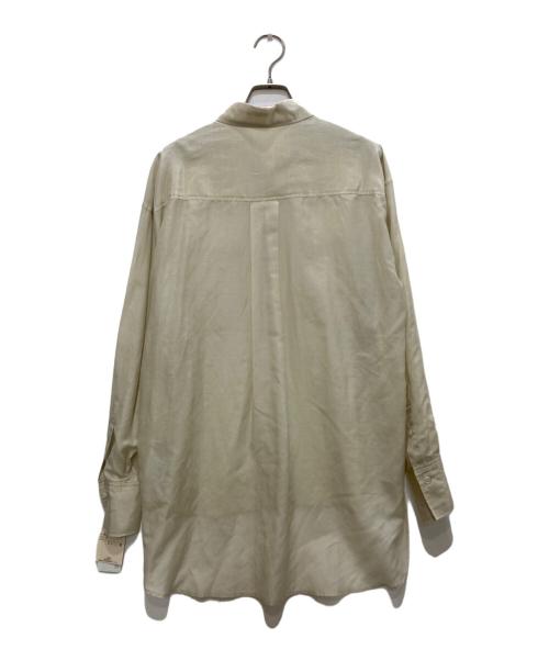 Whim Gazette（ウィムガゼット）Whim Gazette (ウィムガゼット) シルクローンシャツ ベージュ サイズ:freeの古着・服飾アイテム