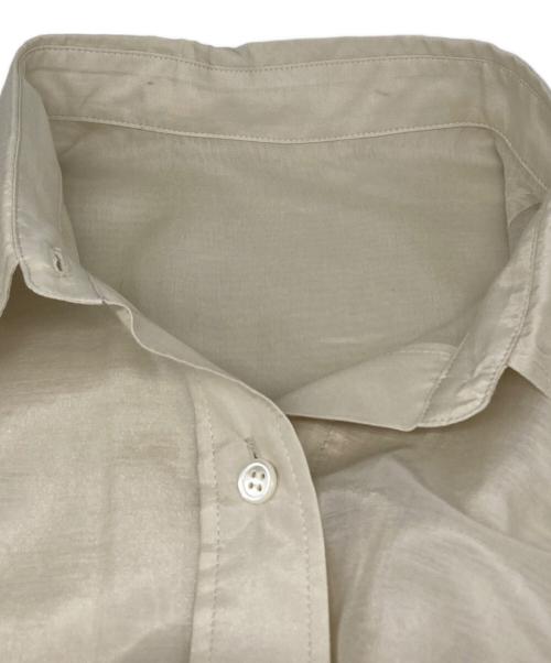 Whim Gazette（ウィムガゼット）Whim Gazette (ウィムガゼット) シルクローンシャツ ベージュ サイズ:freeの古着・服飾アイテム