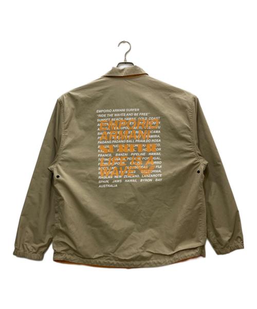 EMPORIO ARMANI（エンポリオアルマーニ）EMPORIO ARMANI (エンポリオアルマーニ) リバーシブル コーチジャケット ベージュ サイズ:52の古着・服飾アイテム