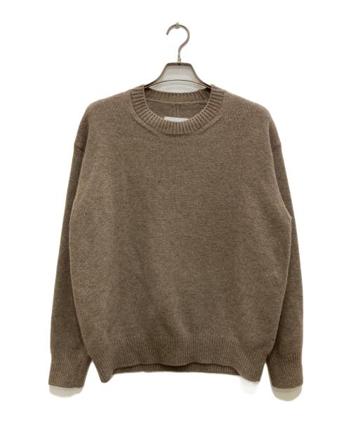 ssstein（シュタイン）ssstein (シュタイン) EXTRA FINE WOOL WARM KNIT CREW NECK LS/エクストラファインウールウォームニットクルーネックLS ブラウン サイズ:Sの古着・服飾アイテム