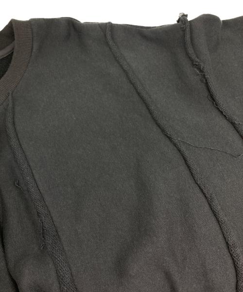 rin（リン）RIN (リン) 再構築スウェット ブラック サイズ:Mの古着・服飾アイテム