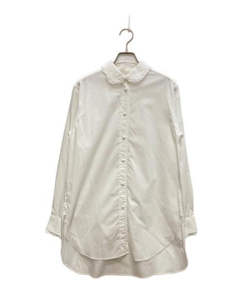 J&M DAVIDSON（ジェイ＆エム デヴィッドソン）J&M DAVIDSON (ジェイ＆エム デヴィッドソン) フリルカラーシャツ ホワイト サイズ:8の古着・服飾アイテム