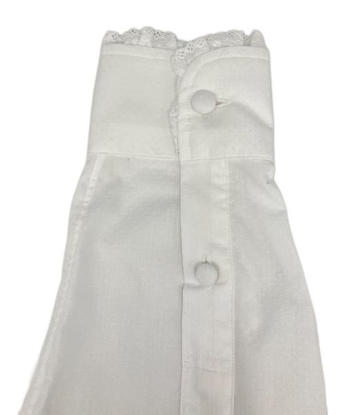 J&M DAVIDSON（ジェイ＆エム デヴィッドソン）J&M DAVIDSON (ジェイ＆エム デヴィッドソン) フリルカラーシャツ ホワイト サイズ:8の古着・服飾アイテム