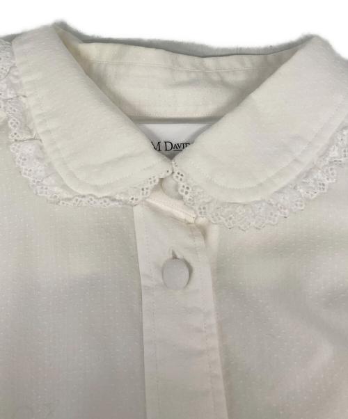 J&M DAVIDSON（ジェイ＆エム デヴィッドソン）J&M DAVIDSON (ジェイ＆エム デヴィッドソン) フリルカラーシャツ ホワイト サイズ:8の古着・服飾アイテム