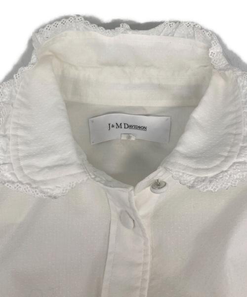J&M DAVIDSON（ジェイ＆エム デヴィッドソン）J&M DAVIDSON (ジェイ＆エム デヴィッドソン) フリルカラーシャツ ホワイト サイズ:8の古着・服飾アイテム