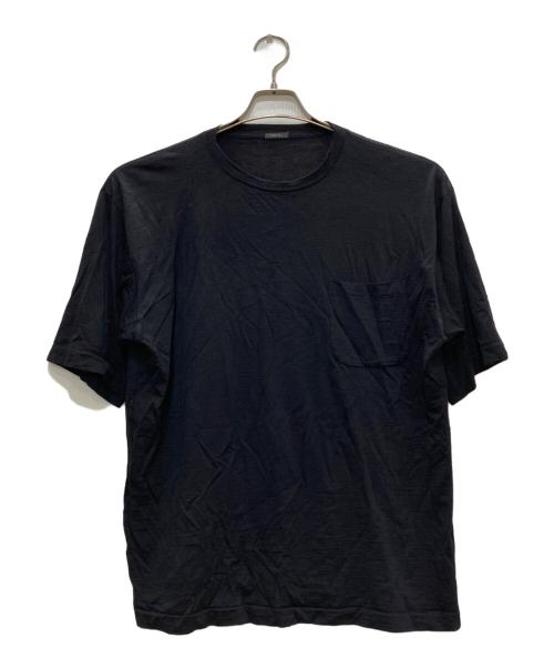 COMOLI（コモリ）COMOLI (コモリ) ウール天竺 半袖クルー ブラック サイズ:3の古着・服飾アイテム