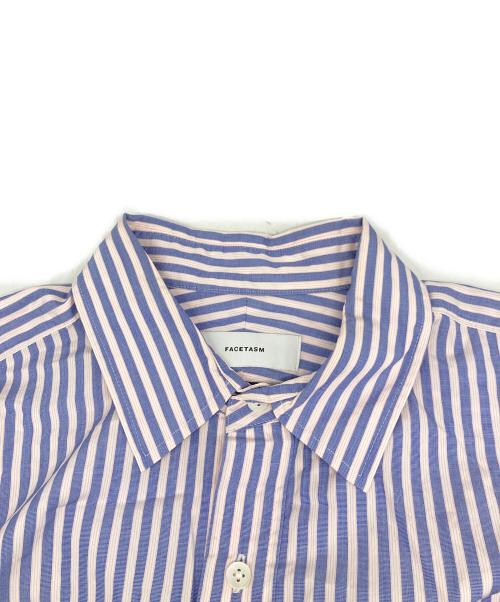 FACETASM（ファセッタズム）FACETASM (ファセッタズム) ベルテッドショートスリーブシャツ ブルー サイズ:4の古着・服飾アイテム