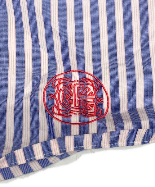 FACETASM（ファセッタズム）FACETASM (ファセッタズム) ベルテッドショートスリーブシャツ ブルー サイズ:4の古着・服飾アイテム