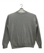 Graphpaperグラフペーパー）の古着「HIGH DENSITY COTTON KNIT CREW/ハイ　デンシティ　コットン　ニット　クルー」｜グレー
