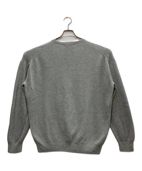 Graphpaper（グラフペーパー）Graphpaper (グラフペーパー) HIGH DENSITY COTTON KNIT CREW/ハイ　デンシティ　コットン　ニット　クルー グレー サイズ:1の古着・服飾アイテム