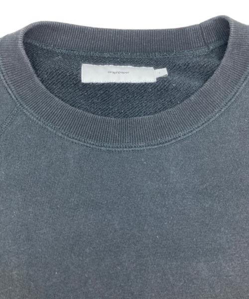 Graphpaper（グラフペーパー）Graphpaper (グラフペーパー) LOOPWHEELER (ループウィラー) LOOPWHEELER for GP RAGLAN SWEAT/ループウィーラー　フォア　ＧＰ　ラグラン　スウェット ブラック サイズ:2の古着・服飾アイテム