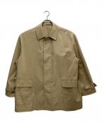 AURALEEオーラリー）の古着「FINX HARD TWIST GABARDINE BLOUSON BEIGE CHAMBRAY/フィンクス　ハード　ツイスト　ギャバジン　ブルゾン　ベージュ　シャンブレー」｜ベージュ