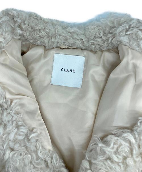 CLANE（クラネ）CLANE (クラネ) CURL FUR SHORT COAT ベージュ サイズ:1の古着・服飾アイテム