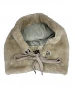 kijima takayukiキジマタカユキ）の古着「FUR SNOOD」｜ベージュ