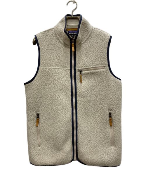 Patagonia（パタゴニア）Patagonia (パタゴニア) レトロパイルベスト ホワイト サイズ:Mの古着・服飾アイテム