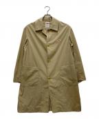 DANTONダントン）の古着「TAFFETAステンカラーコート」｜ベージュ